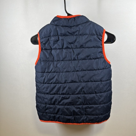 Gymboree Winter Vest. Size Medium 7/8. Navy & Orange. - Picture 2 of 5